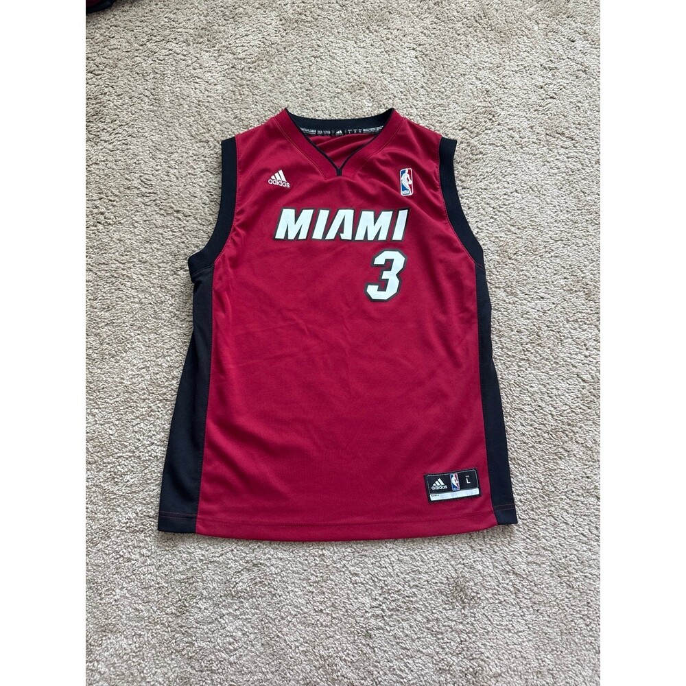 Dwayne Wade Miami Heat Adidas Youth Size Large